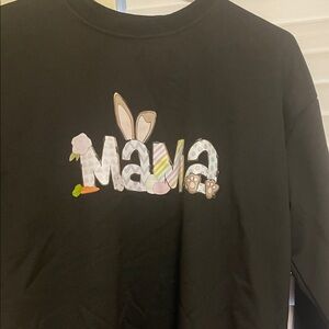 Black crew neck with Bunny Design